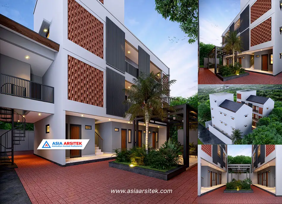 Jasa Desain Rumah Kost 4 Lantai di Cisauk Tangerang tb
