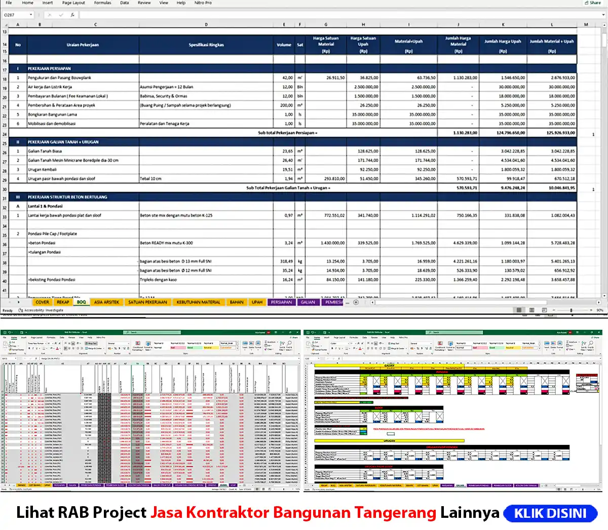 Jasa Kontraktor Bangunan di Tangerang RAB