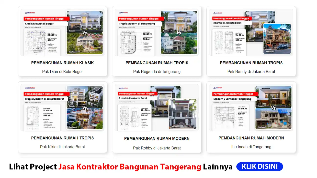 Jasa Kontraktor Bangunan di Tangerang realisasi