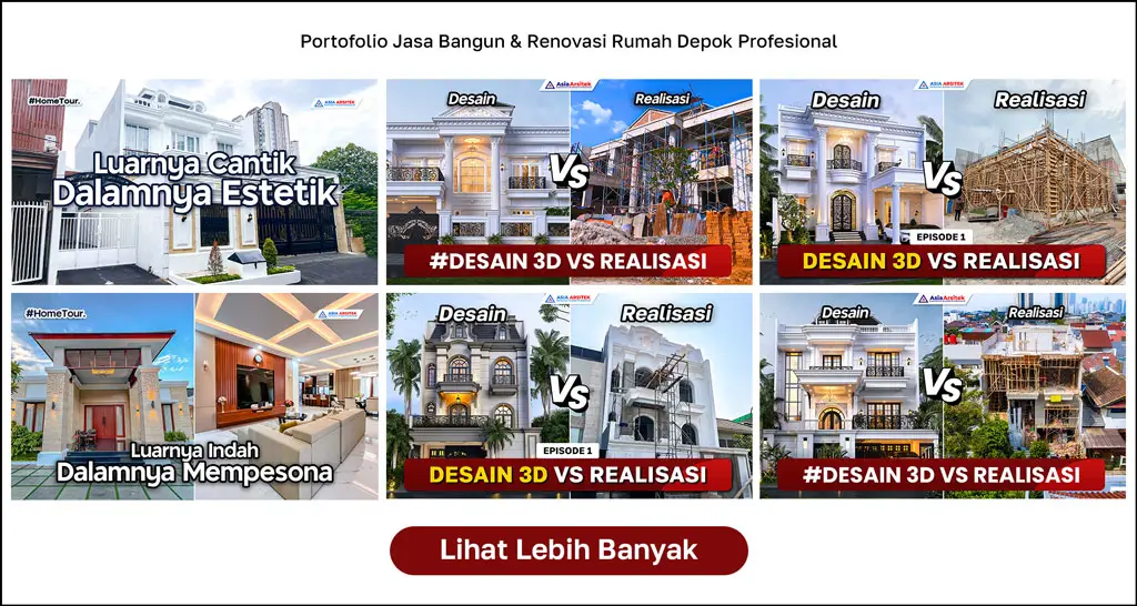 Portofolio Jasa Renovasi Rumah Depok, Jasa Bangun Rumah Depok, Jasa Kontraktor Rumah Depok, Kontraktor Bangun Rumah, Jasa Arsitek Renovasi Rumah