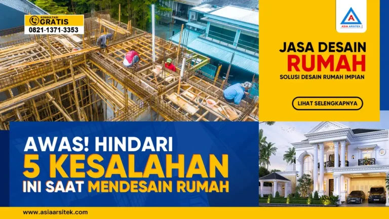 Awas! Hindari 5 Kesalahan Ini Saat Mendesain Rumah – Ilustrasi desain rumah dengan coretan perbaikan, kesalahan tata ruang, dan revisi sketsa akibat kurangnya perencanaan.