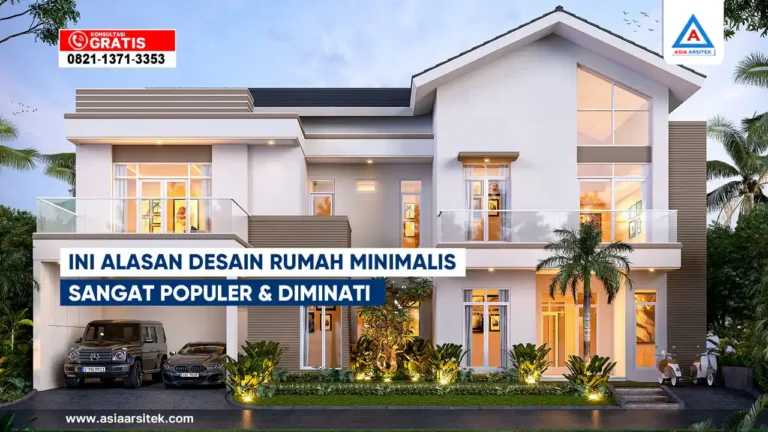 Ini Alasan Desain Rumah Minimalis Sangat Populer di Indonesia – Tampilan fasad rumah minimalis modern dengan garis tegas, bukaan lebar, dan tata ruang efisien khas hunian masa kini.