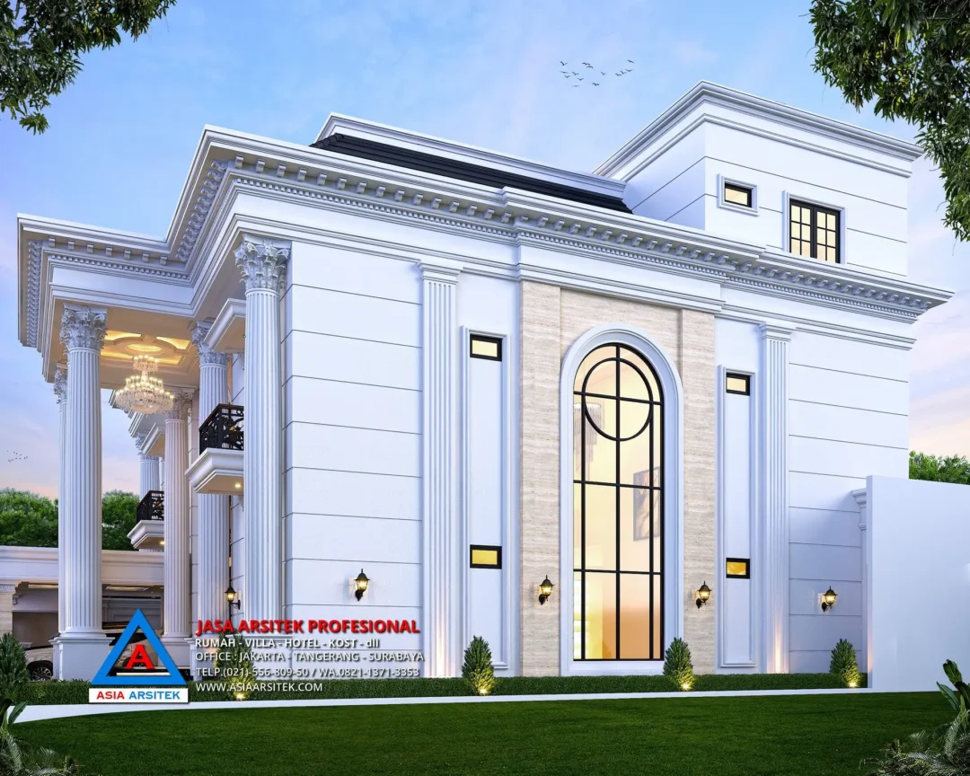 view samping Jasa Arsitek Desain Rumah Mewah Klasik 3 Lantai di Kelapa Dua Tangerang, jasa desain rumah, jasa arsitek rumah, jasa desain rumah tangerang, jasa arsitek tangerang, jasa arsitek rumah tangerang, jasa desain arsitek