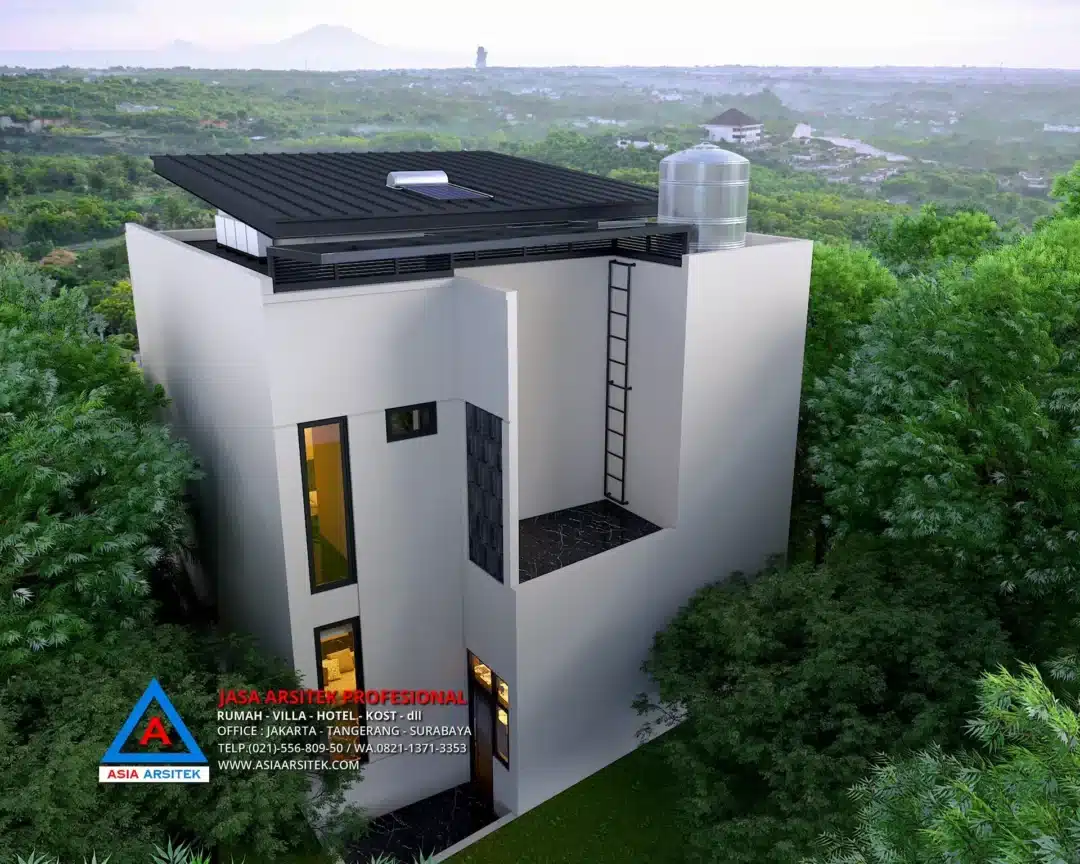 View Belakang Jasa Arsitek Desain Rumah Minimalis 2 Lantai di Bekasi Barat, jasa desain rumah, jasa arsitek rumah, jasa desain rumah bekasi, jasa arsitek bekasi, jasa arsitek rumah bekasi, jasa desain arsitek