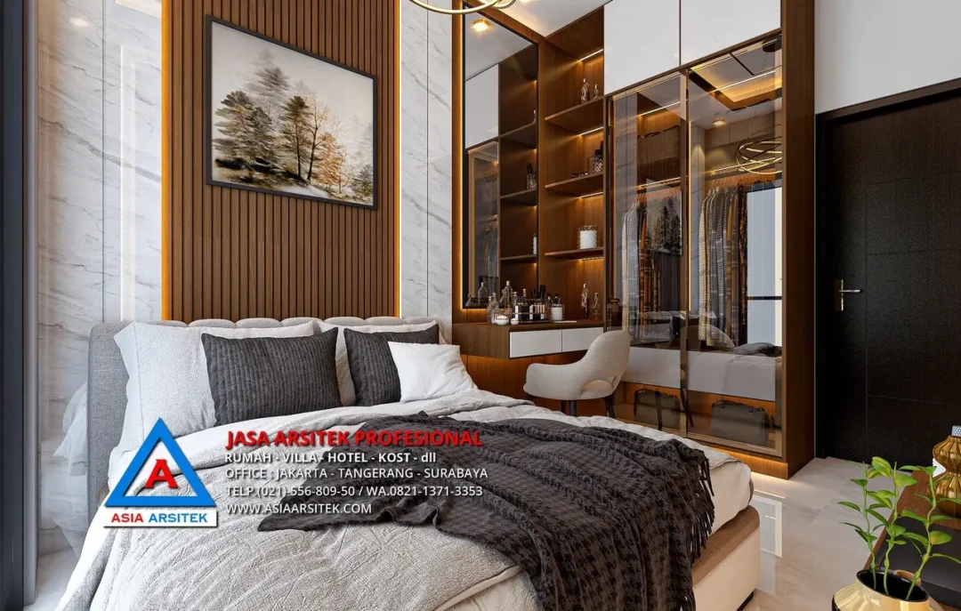 kamar tidur utama Jasa Arsitek Desain Rumah Minimalis 2 Lantai di Bekasi Barat, jasa desain rumah, jasa arsitek rumah, jasa desain rumah bekasi, jasa arsitek bekasi, jasa arsitek rumah bekasi, jasa desain arsitek