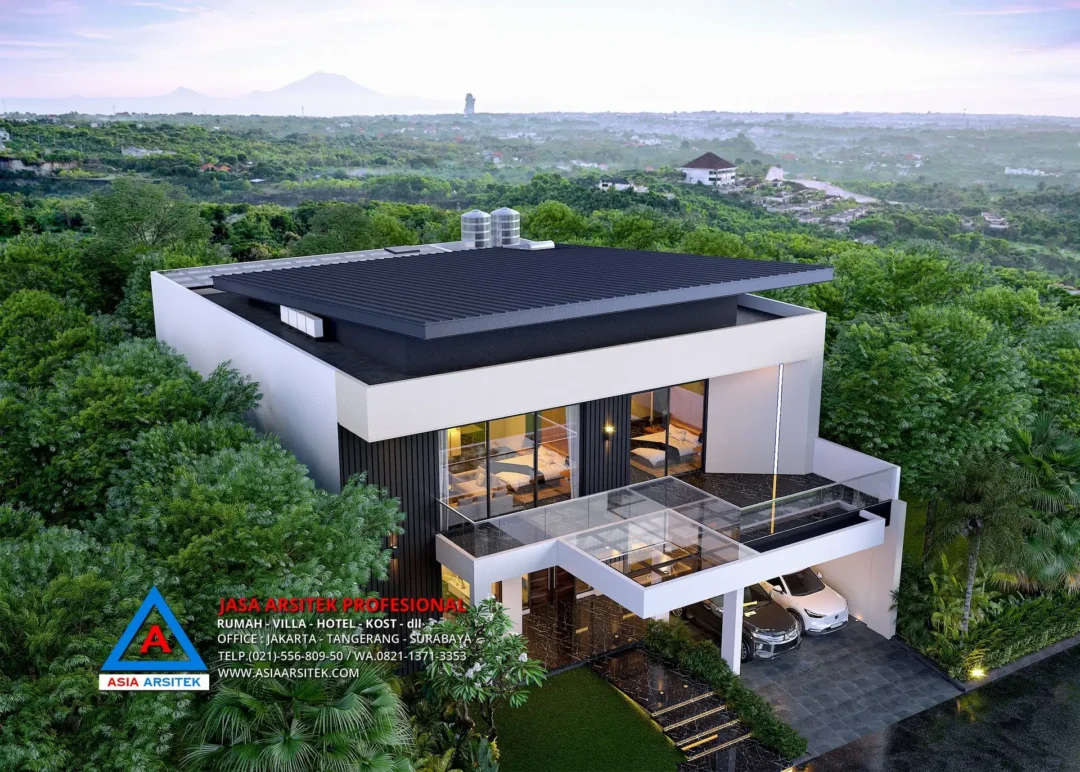 Tampak Atas Jasa Arsitek Desain Rumah Minimalis 2 Lantai di Cibubur, jasa desain rumah, jasa arsitek rumah, jasa desain rumah cibubur, jasa arsitek cibubur, jasa arsitek rumah cibubur, jasa desain arsitek
