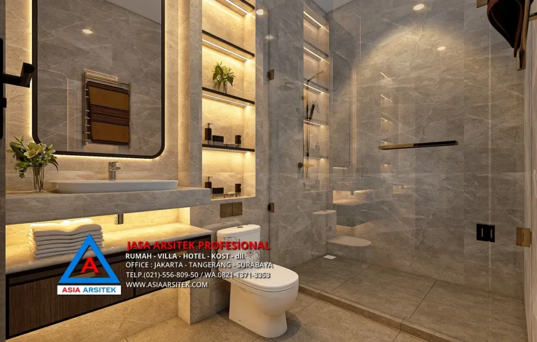 Kamar Mandi Jasa Arsitek Desain Rumah Minimalis 2 Lantai di Cibubur, jasa desain rumah, jasa arsitek rumah, jasa desain rumah cibubur, jasa arsitek cibubur, jasa arsitek rumah cibubur, jasa desain arsitek