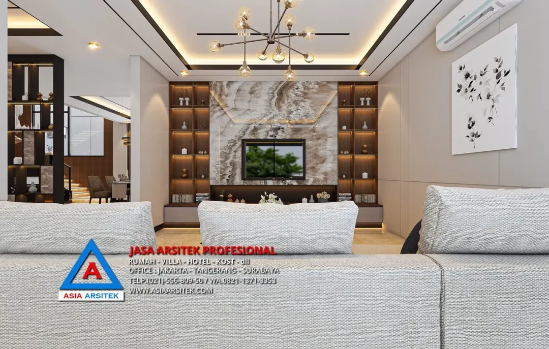 View Ruang Keluarga Jasa Arsitek Desain Rumah Minimalis 2 Lantai di Cibubur, jasa desain rumah, jasa arsitek rumah, jasa desain rumah cibubur, jasa arsitek cibubur, jasa arsitek rumah cibubur, jasa desain arsitek