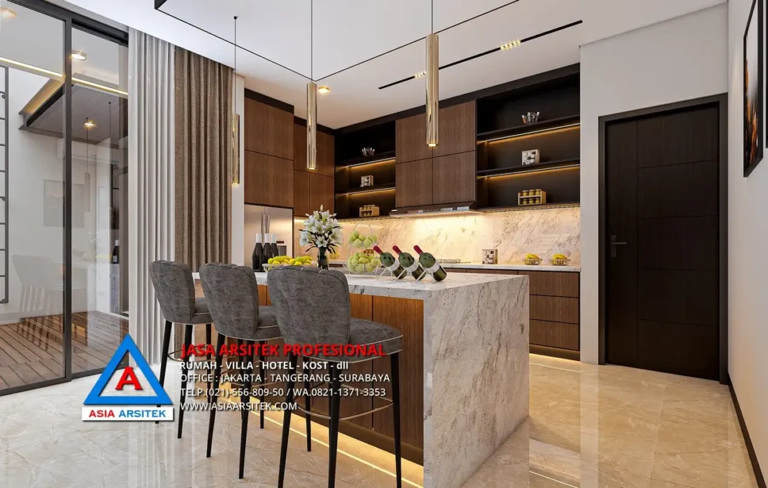 Ruang Dapur Jasa Arsitek Desain Rumah Minimalis 2 Lantai di Cibubur, jasa desain rumah, jasa arsitek rumah, jasa desain rumah cibubur, jasa arsitek cibubur, jasa arsitek rumah cibubur, jasa desain arsitek