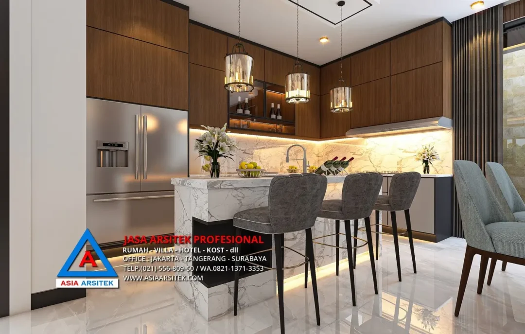 dapur Jasa Arsitek Desain Rumah Modern 2 Lantai di BSD, jasa desain rumah, jasa arsitek rumah, jasa desain interior, jasa desain rumah BSD, jasa arsitek rumah BSD, jasa arsitek BSD 