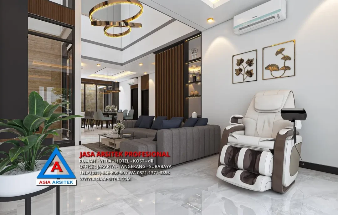 ruang keluarga Jasa Arsitek Desain Rumah Modern 2 Lantai di BSD, jasa desain rumah, jasa arsitek rumah, jasa desain interior, jasa desain rumah BSD, jasa arsitek rumah BSD, jasa arsitek BSD 