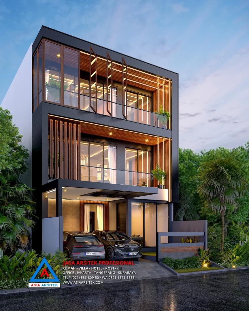 view depan Jasa Arsitek Desain Rumah Modern 3 Lantai di Pekanbaru Riau, jasa desain rumah, jasa arsitek rumah, jasa desain rumah Pekanbaru, jasa arsitek Pekanbaru, jasa arsitek rumah Pekanbaru, jasa desain arsitek