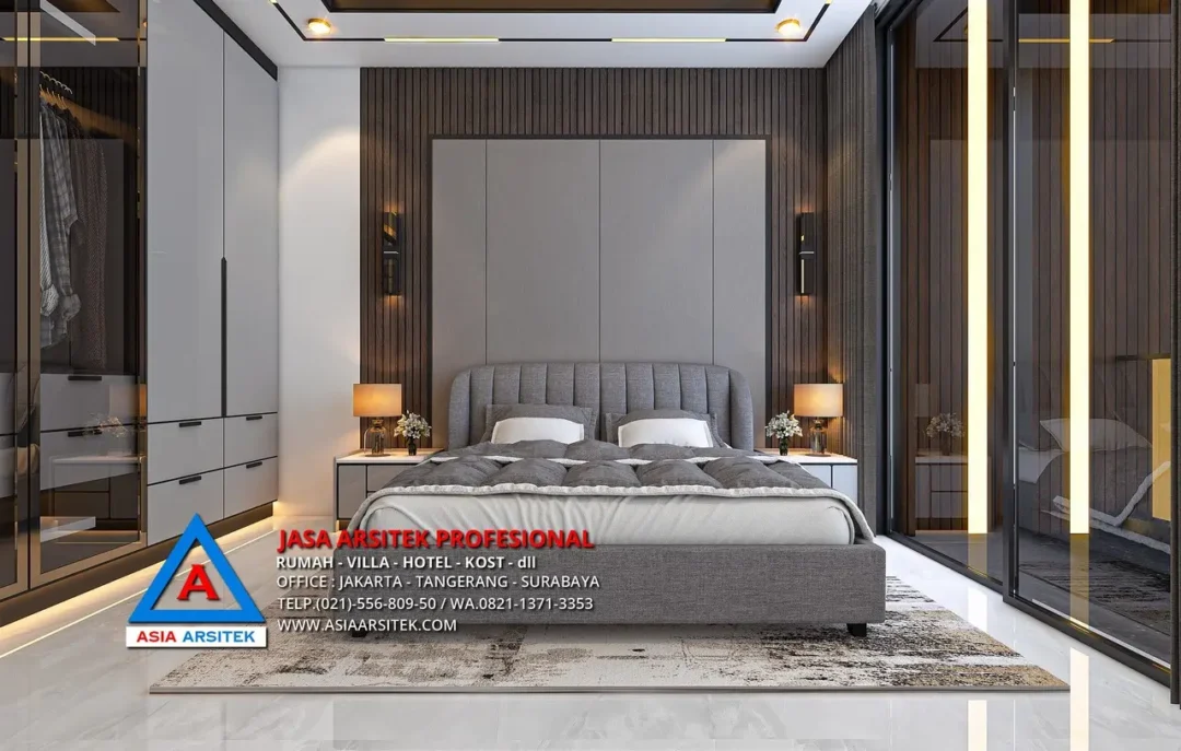 kamar utama Jasa Arsitek Desain Rumah Modern 3 Lantai di Pekanbaru Riau, jasa desain rumah, jasa arsitek rumah, jasa desain interior, jasa desain rumah Pekanbaru, jasa arsitek rumah Pekanbaru, jasa arsitek Pekanbaru 
