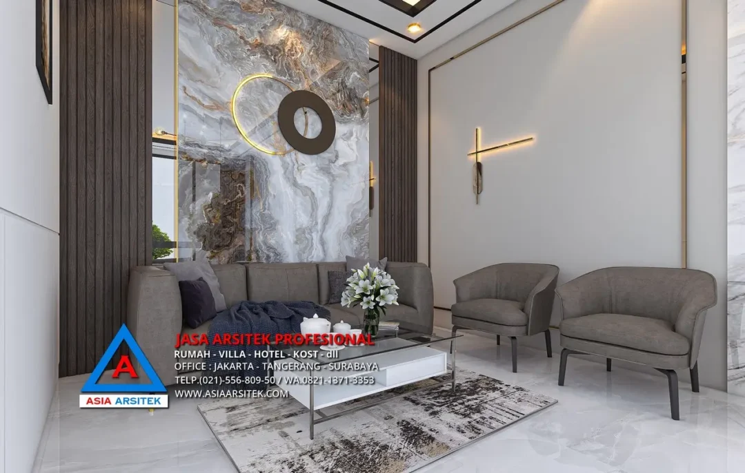 ruang tamu Jasa Arsitek Desain Rumah Modern 3 Lantai di Pekanbaru Riau, jasa desain rumah, jasa arsitek rumah, jasa desain interior, jasa desain rumah Pekanbaru, jasa arsitek rumah Pekanbaru, jasa arsitek Pekanbaru 