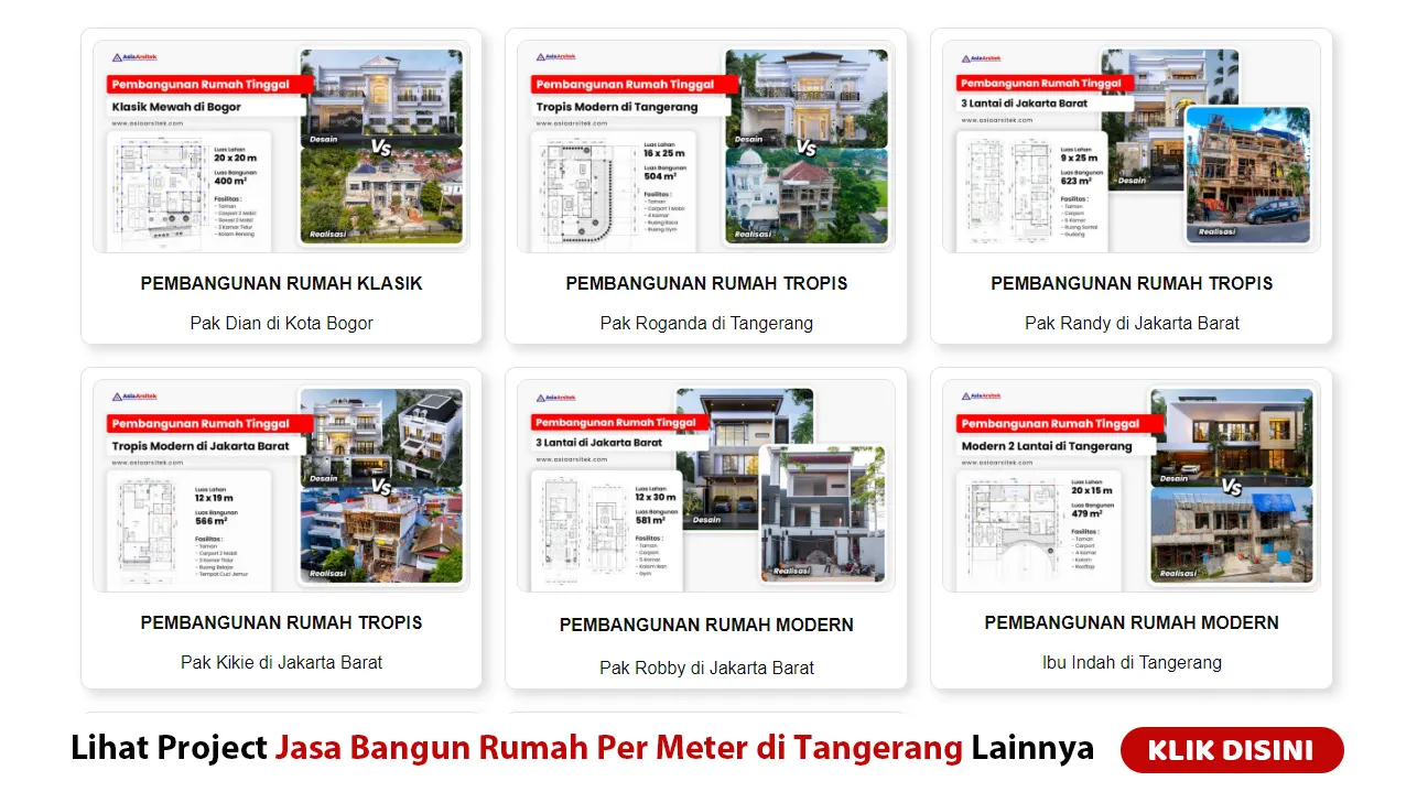 Jasa Bangun Rumah Per Meter di Tangerang