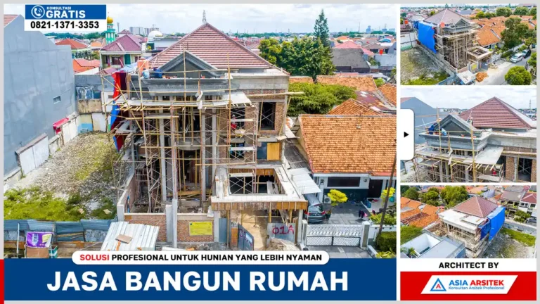 Jasa Bangun Rumah di Bekasi – Proyek pembangunan rumah tinggal bergaya modern oleh kontraktor berpengalaman di wilayah Bekasi dengan hasil presisi dan estetika tinggi.