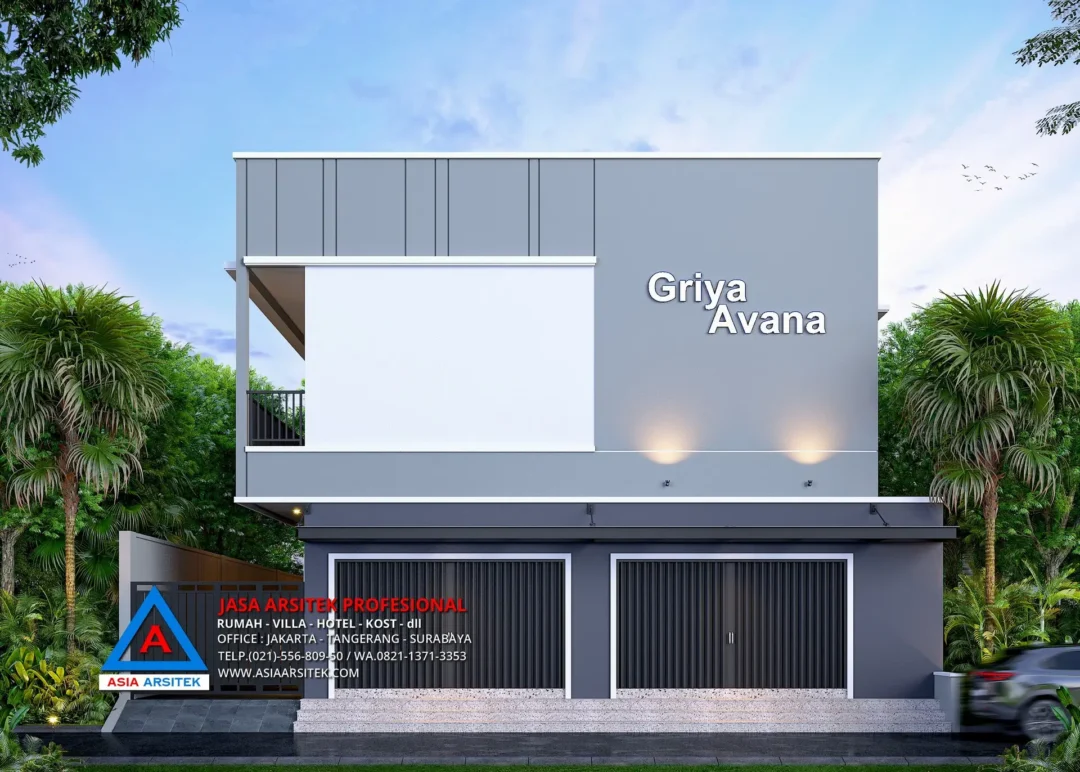 Tampak depan kontrakan Jasa Desain Rumah Kost Kontrakan 2 Lantai di Kebon Jeruk Jakarta Barat, jasa desain rumah kost jakarta barat, jasa desain rumah kost, contoh desain kos kosan, contoh desain kos kosan minimalis, contoh desain kos kosan sederhana, contoh desain rumah kost, contoh desain rumah kost 2 lantai, desain bangunan kost minimalis, asia arsitek jasa arsitek desain rumah villa kost hotel, arsitek rumah kost,