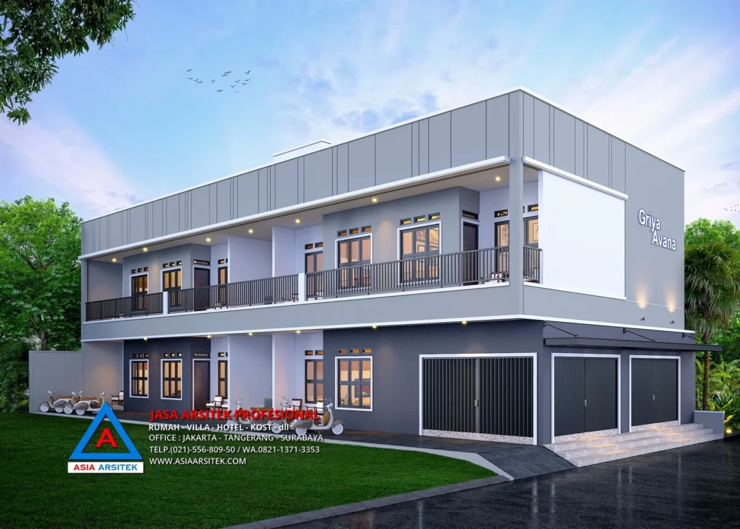 fasad kontrakan Jasa Desain Rumah Kost Kontrakan 2 Lantai di Kebon Jeruk Jakarta Barat, jasa desain rumah kost jakarta barat, jasa desain rumah kost, contoh desain kos kosan, contoh desain kos kosan minimalis, contoh desain kos kosan sederhana, contoh desain rumah kost, contoh desain rumah kost 2 lantai, desain bangunan kost minimalis, asia arsitek jasa arsitek desain rumah villa kost hotel, arsitek rumah kost,