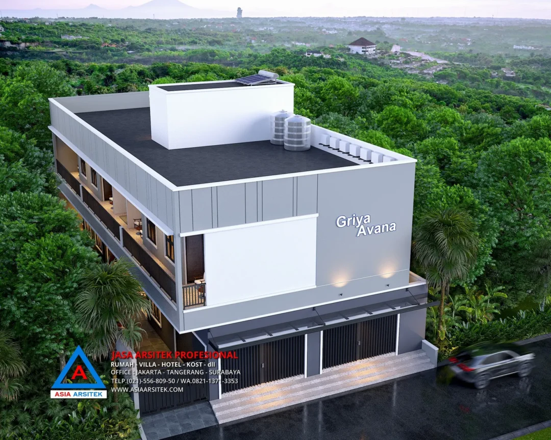 tampak atas Jasa Desain Rumah Kost Kontrakan 2 Lantai di Kebon Jeruk Jakarta Barat, jasa desain rumah kost jakarta barat, jasa desain rumah kost, contoh desain kos kosan, contoh desain kos kosan minimalis, contoh desain kos kosan sederhana, contoh desain rumah kost, contoh desain rumah kost 2 lantai, desain bangunan kost minimalis, asia arsitek jasa arsitek desain rumah villa kost hotel, arsitek rumah kost,