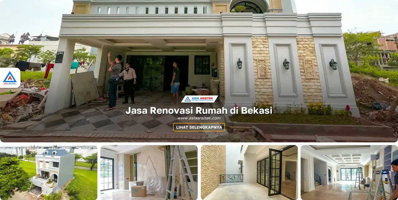 Galeri Proyek Yang Kami Kerjakan - Panduan Lengkap Renovasi Rumah di Bekasi – Proses renovasi rumah dua lantai di Bekasi dengan sentuhan modern dan tim kontraktor berpengalaman.