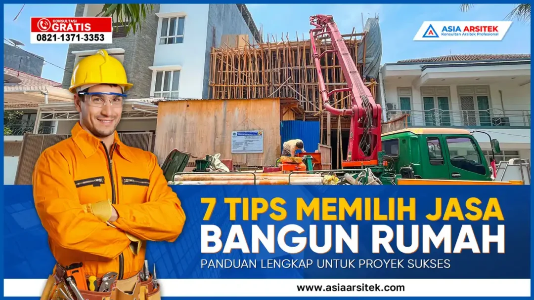 Tips Memilih Jasa Bangun Rumah Berkualitas – Ilustrasi proses konsultasi antara pemilik rumah dan kontraktor profesional untuk pembangunan rumah yang aman dan berkualitas.
