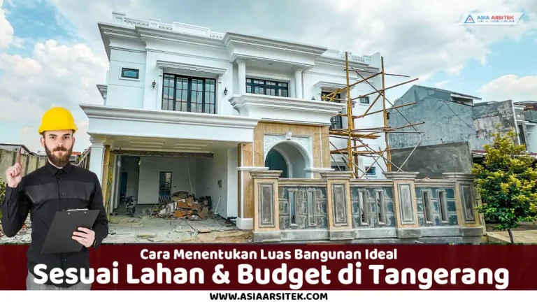 luas bangunan ideal Tangerang