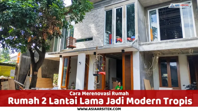 renovasi rumah 2 lantai tropis modern