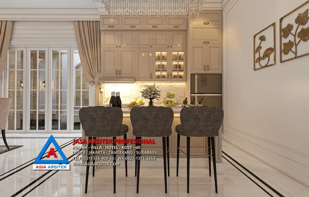 pantry Jasa Arsitek Desain Rumah Klasik 2 Lantai di Kebon Jeruk Jakarta Barat, jasa desain rumah, jasa arsitek rumah, jasa desain interior, jasa desain rumah Jakarta Barat, jasa arsitek rumah Jakarta Barat, jasa arsitek Jakarta Barat 