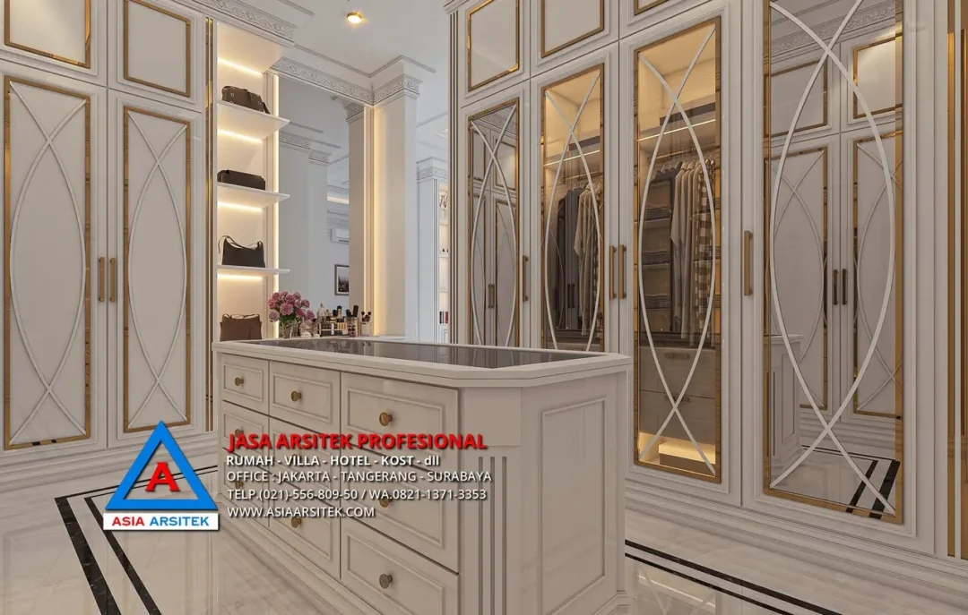wic Jasa Arsitek Desain Rumah Klasik 2 Lantai di Tambun Bekasi, jasa desain rumah, jasa arsitek rumah, jasa desain interior, jasa desain rumah Bekasi, jasa arsitek rumah Bekasi, jasa arsitek Bekasi