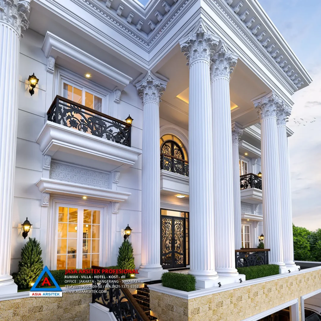 pilar rumah Jasa Arsitek Desain Rumah Klasik 4 Lantai di Kelapa Gading Jakarta Utara, jasa desain rumah, jasa arsitek rumah, jasa desain interior, jasa desain rumah Jakarta Utara, jasa arsitek rumah Jakarta Utara, jasa arsitek Jakarta Utara