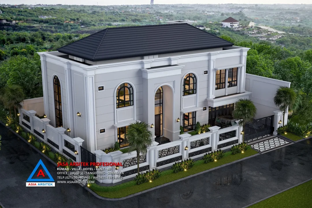 view atas Jasa Arsitek Desain Rumah Mediterania 2 Lantai di Pesanggrahan Jakarta Selatan, jasa desain rumah, jasa arsitek rumah, jasa desain interior, jasa desain rumah Jakarta Selatan, jasa arsitek rumah Jakarta Selatan, jasa arsitek Jakarta Selatan
