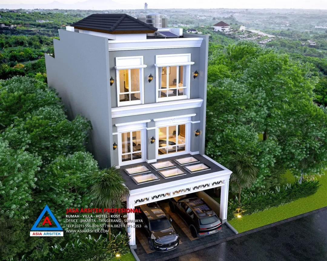 view atas Jasa Arsitek Desain Rumah Minimalis 3 Lantai di Gading Serpong Tangerang, jasa desain rumah, jasa arsitek rumah, jasa desain interior, jasa desain rumah Jakarta Barat, jasa arsitek rumah Jakarta Barat, jasa arsitek Jakarta Barat