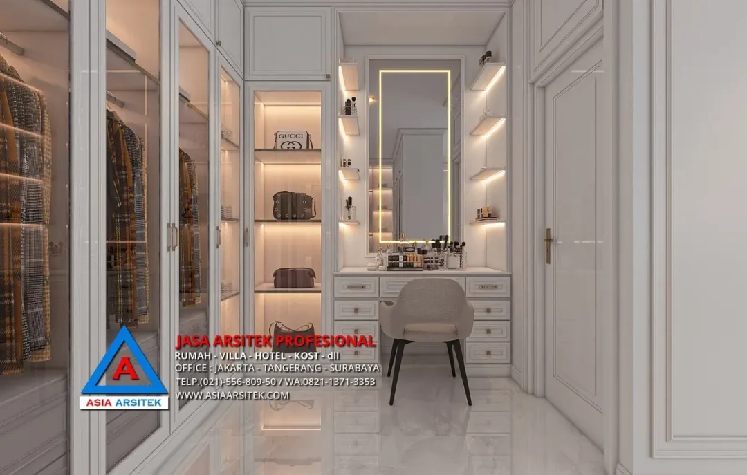 walk in closet Jasa Arsitek Desain Rumah Minimalis 3 Lantai di Gading Serpong Tangerang, jasa desain rumah, jasa arsitek rumah, jasa desain interior, jasa desain rumah Jakarta Barat, jasa arsitek rumah Jakarta Barat, jasa arsitek Jakarta Barat
