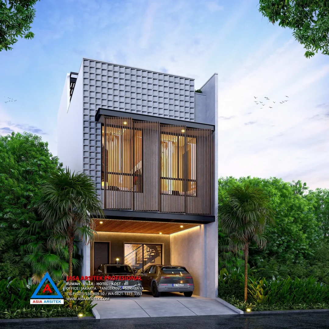 fasad Jasa Arsitek Desain Rumah Minimalis 3 Lantai di Kalideres Jakarta Barat, jasa desain rumah, jasa arsitek rumah, jasa desain interior, jasa desain rumah Jakarta Barat, jasa arsitek rumah Jakarta Barat, jasa arsitek Jakarta Barat