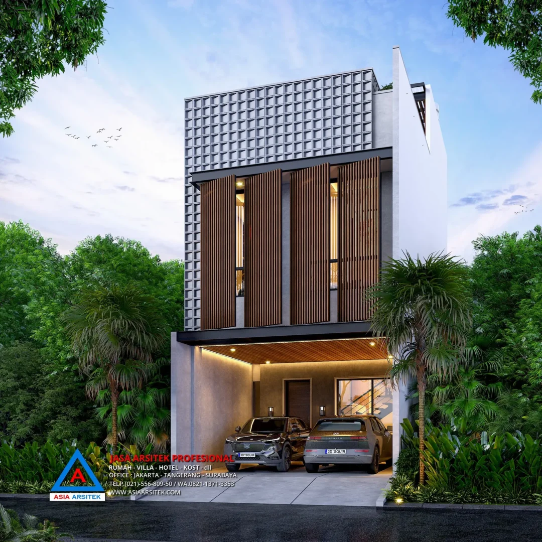 view depan kanan Jasa Arsitek Desain Rumah Minimalis 3 Lantai di Kalideres Jakarta Barat, jasa desain rumah, jasa arsitek rumah, jasa desain interior, jasa desain rumah Jakarta Barat, jasa arsitek rumah Jakarta Barat, jasa arsitek Jakarta Barat