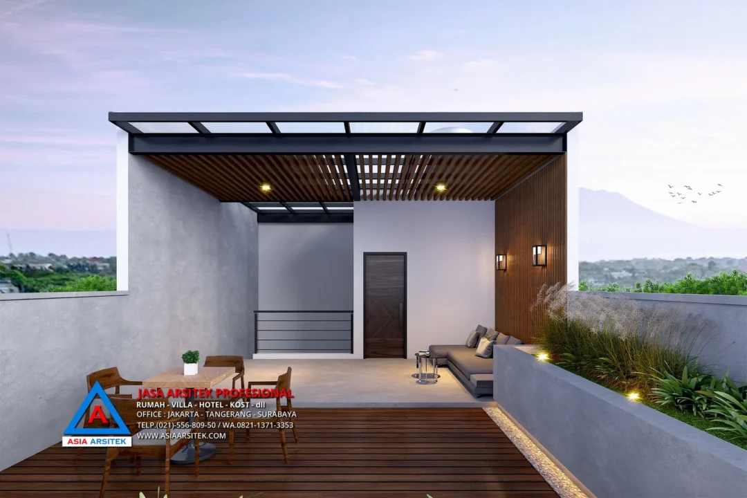 rooftop Jasa Arsitek Desain Rumah Minimalis 3 Lantai di Kalideres Jakarta Barat, jasa desain rumah, jasa arsitek rumah, jasa desain interior, jasa desain rumah Jakarta Barat, jasa arsitek rumah Jakarta Barat, jasa arsitek Jakarta Barat