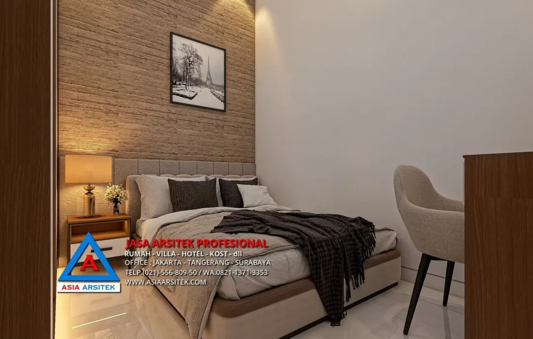 kamar tidur Jasa Arsitek Desain Rumah Minimalis 3 Lantai di Kalideres Jakarta Barat, jasa desain rumah, jasa arsitek rumah, jasa desain interior, jasa desain rumah Jakarta Barat, jasa arsitek rumah Jakarta Barat, jasa arsitek Jakarta Barat 