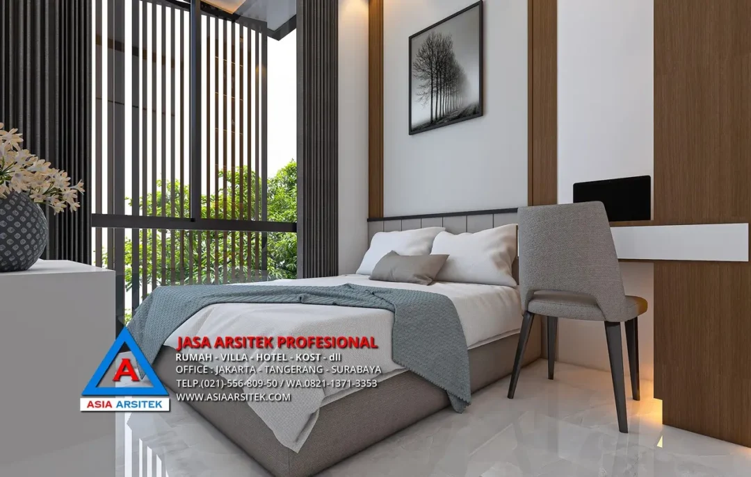 ruang tidur Jasa Arsitek Desain Rumah Minimalis 3 Lantai di Kalideres Jakarta Barat, jasa desain rumah, jasa arsitek rumah, jasa desain interior, jasa desain rumah Jakarta Barat, jasa arsitek rumah Jakarta Barat, jasa arsitek Jakarta Barat 