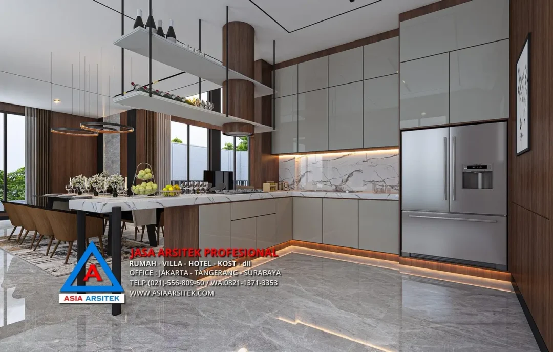 dapur Jasa Arsitek Desain Rumah Modern 2 Lantai di BSD, jasa desain rumah, jasa arsitek rumah, jasa desain interior, jasa desain rumah BSD, jasa arsitek rumah BSD, jasa arsitek BSD