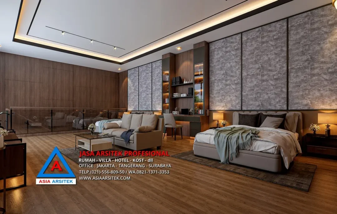 kamar tidur Jasa Arsitek Desain Rumah Modern 2 Lantai di BSD, jasa desain rumah, jasa arsitek rumah, jasa desain interior, jasa desain rumah BSD, jasa arsitek rumah BSD, jasa arsitek BSD