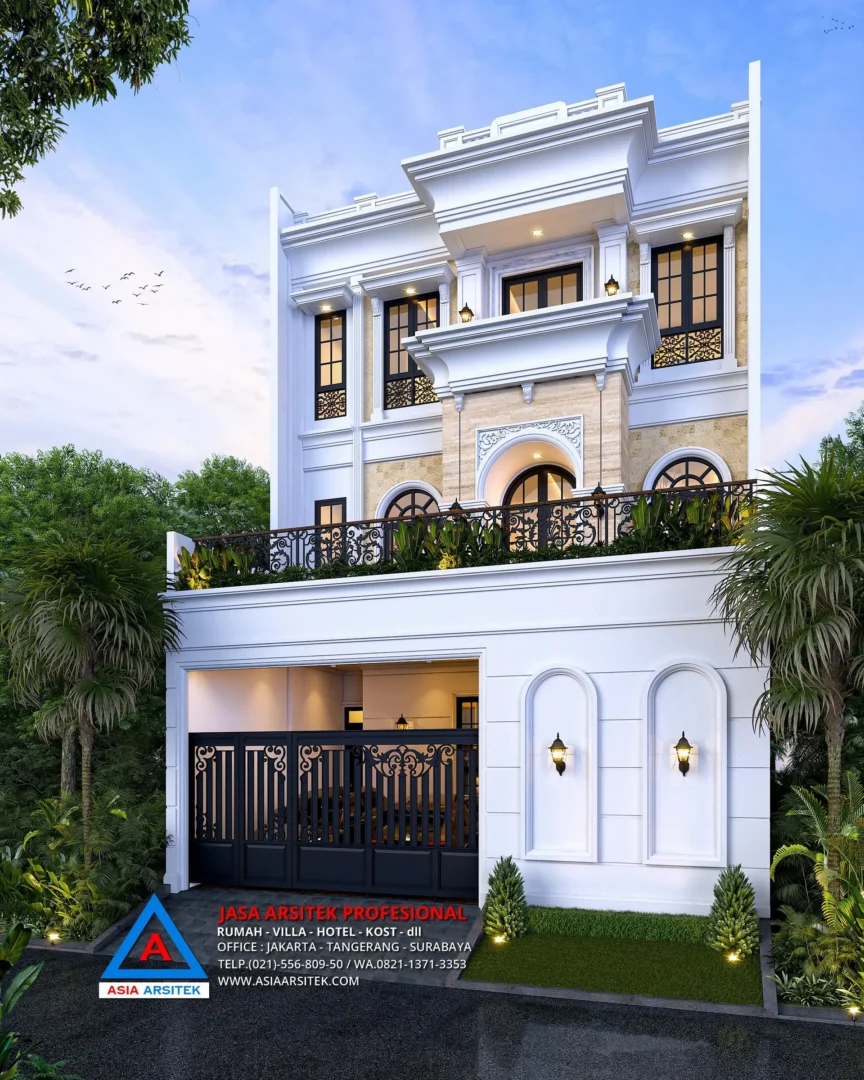 view profilan Jasa Arsitek Desain Rumah Tropis 3 Lantai di Sunter Jakarta Utara, jasa desain rumah, jasa arsitek rumah, jasa desain interior, jasa desain rumah Sunter Jakarta Utara, jasa arsitek rumah Sunter Jakarta Utara, jasa arsitek Sunter Jakarta Utara