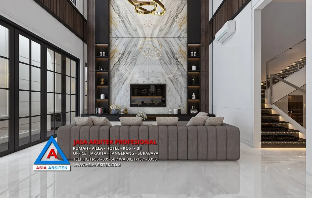 ruang keluarga Jasa Arsitek Desain Rumah Tropis 3 Lantai di Sunter Jakarta Utara, jasa desain rumah, jasa arsitek rumah, jasa desain interior, jasa desain rumah Sunter Jakarta Utara, jasa arsitek rumah Sunter Jakarta Utara, jasa arsitek Sunter Jakarta Utara