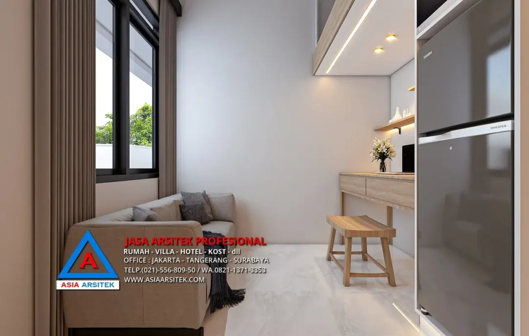 ruang duduk Jasa Desain Rumah Kost 1 Lantai di Palmerah Jakarta Barat, jasa desain rumah kost jakarta barat, jasa desain rumah kost, contoh desain kos kosan, contoh desain kos kosan minimalis, contoh desain kos kosan sederhana, contoh desain rumah kost, contoh desain rumah kost 2 lantai, desain bangunan kost minimalis, asia arsitek jasa arsitek desain rumah villa kost hotel, arsitek rumah kost,