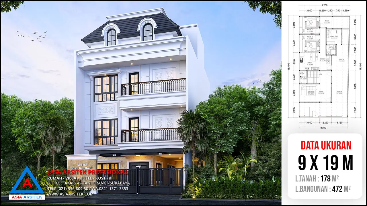 Jasa Desain Rumah Kost 3 Lantai di Nusa Dua Bali, jasa desain rumah kost bali, jasa desain rumah kost, contoh desain kos kosan, contoh desain kos kosan minimalis, contoh desain kos kosan sederhana, contoh desain rumah kost, contoh desain rumah kost 2 lantai, desain bangunan kost minimalis, asia arsitek jasa arsitek desain rumah villa kost hotel, arsitek rumah kost,