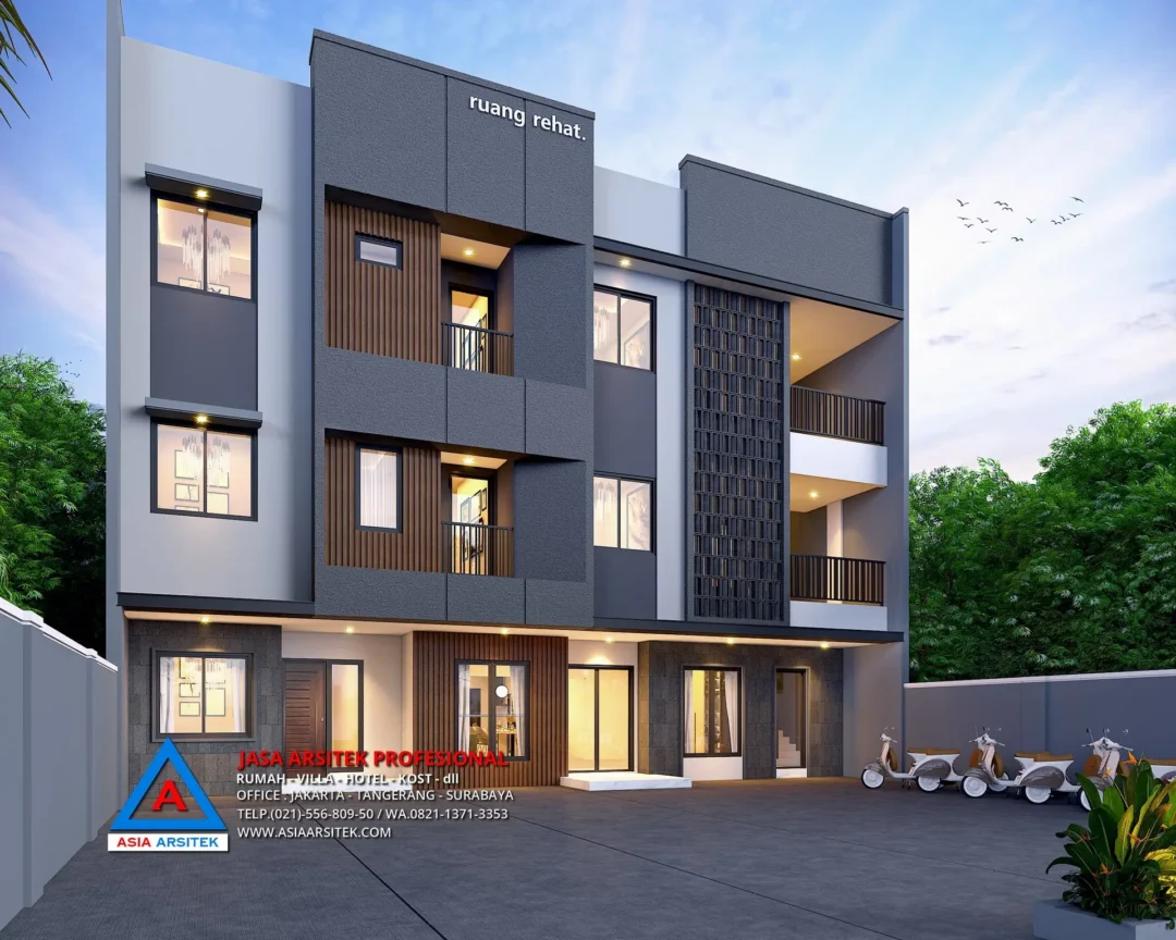 fasad rumah kost Jasa Desain Rumah Kost 3 Lantai di Rembang Jawa Tengah, jasa desain rumah kost Rembang, jasa desain rumah kost, contoh desain kos kosan, contoh desain kos kosan minimalis, contoh desain kos kosan sederhana, contoh desain rumah kost, contoh desain rumah kost 2 lantai, desain bangunan kost minimalis, asia arsitek jasa arsitek desain rumah villa kost hotel, arsitek rumah kost,