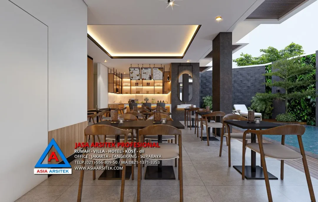 restoran Jasa Desain Rumah Kost Kostel 4 Lantai di Bali, jasa desain rumah kost, contoh desain kos kosan, contoh desain kos kosan minimalis, contoh desain kos kosan sederhana, contoh desain rumah kost, contoh desain rumah kost 2 lantai, desain bangunan kost minimalis, asia arsitek jasa arsitek desain rumah villa kost hotel, arsitek rumah kost, 