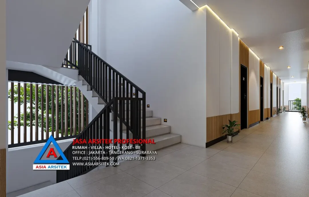 area tangga Jasa Desain Rumah Kost Kostel 4 Lantai di Bali, jasa desain rumah kost, contoh desain kos kosan, contoh desain kos kosan minimalis, contoh desain kos kosan sederhana, contoh desain rumah kost, contoh desain rumah kost 2 lantai, desain bangunan kost minimalis, asia arsitek jasa arsitek desain rumah villa kost hotel, arsitek rumah kost, 