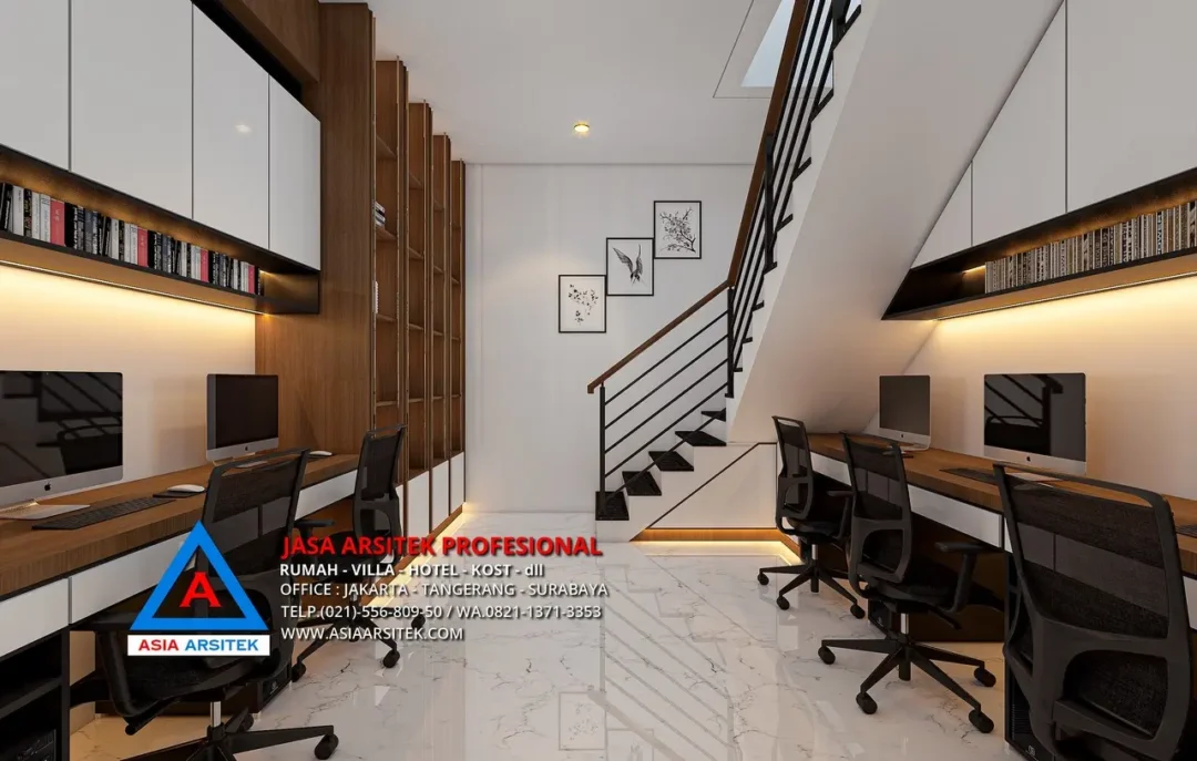 ruang kerja Jasa Arsitek Desain Ruko 2 Lantai di Jatinegara Jakarta Timur, jasa desain rumah, jasa arsitek rumah, jasa desain interior, jasa desain rumah Jakarta Timur, jasa arsitek rumah Jakarta Timur, jasa arsitek Jakarta Timur