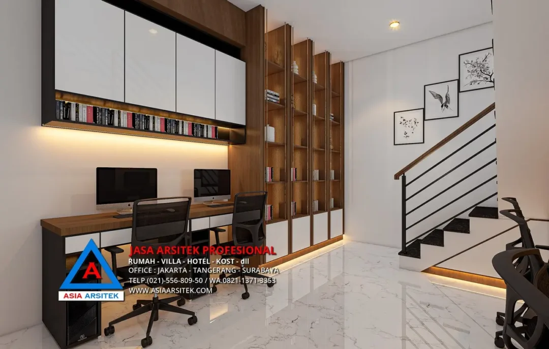 ruang kerja Jasa Arsitek Desain Ruko 2 Lantai di Jatinegara Jakarta Timur, jasa desain rumah, jasa arsitek rumah, jasa desain interior, jasa desain rumah Jakarta Timur, jasa arsitek rumah Jakarta Timur, jasa arsitek Jakarta Timur