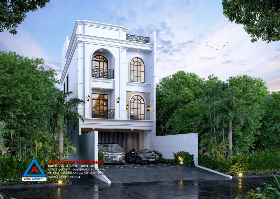 tampak depan Jasa Arsitek Desain Ruko 3 Lantai di Setiabudi Jakarta Selatan, jasa desain rumah, jasa arsitek rumah, jasa desain interior, jasa desain rumah Jakarta Selatan, jasa arsitek rumah Jakarta Selatan, jasa arsitek Kebumen, jasa desain ruko, jasa arsitek ruko,